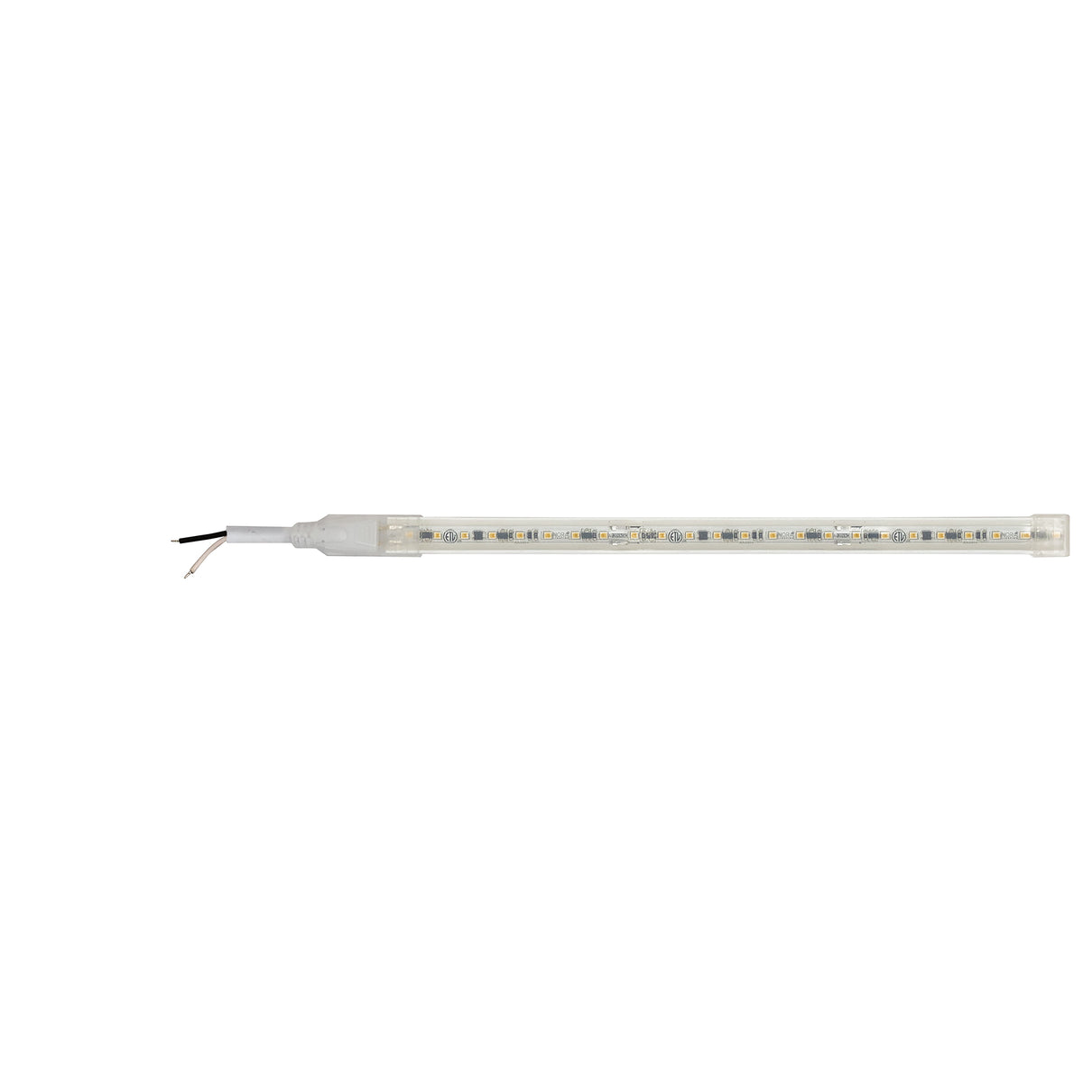 Custom Cut 84-ft, 4-in 120V Continuous LED Tape Light, 330lm / 3.6W per foot, 3000K, w/ Mounting Clips and 8' Hardwired Power Cord