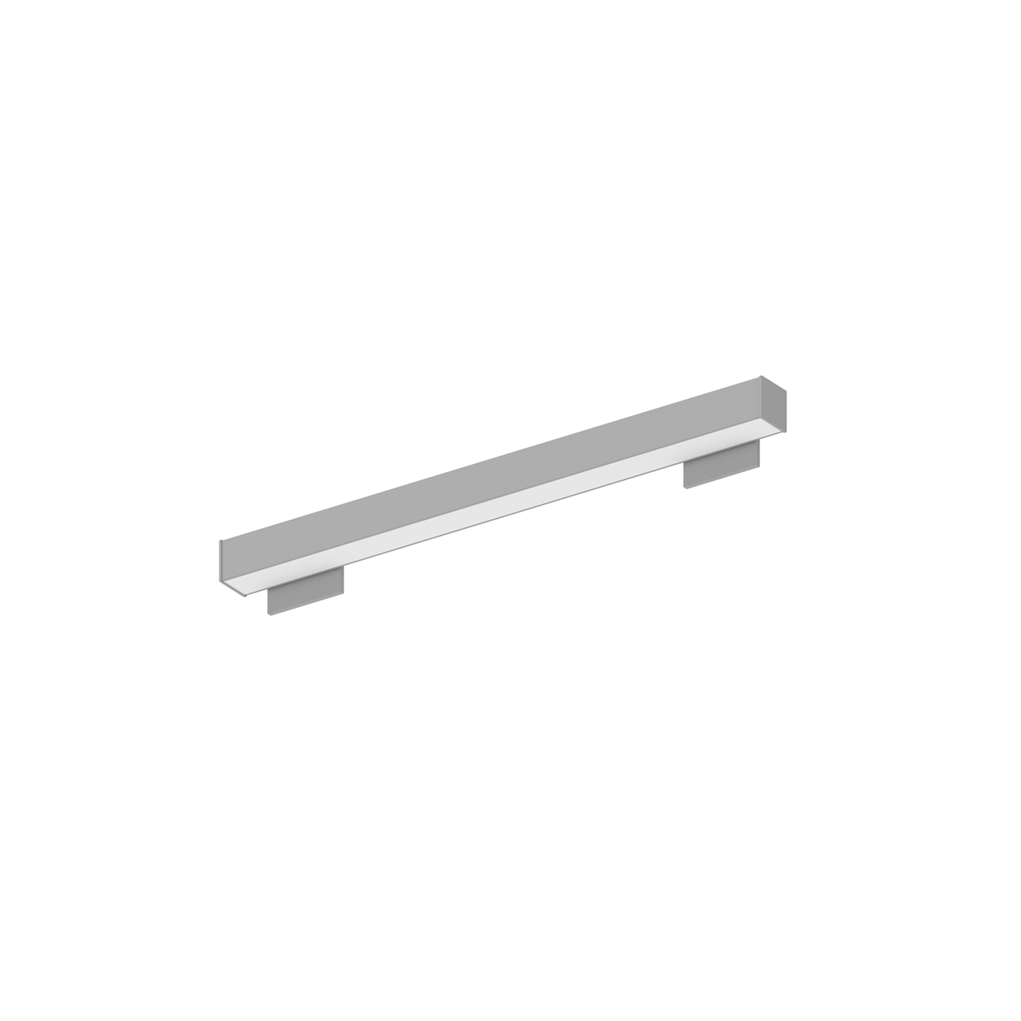 Nora NWLIN-21030A/L4-R4P 2 ft L-Line LED Wall Mount Linear, 2100lm / 3000K, 4 inchx4 inch Left Plate & 4 inchx4 inch Right Plate, Right Power Feed, Aluminumminum Finish