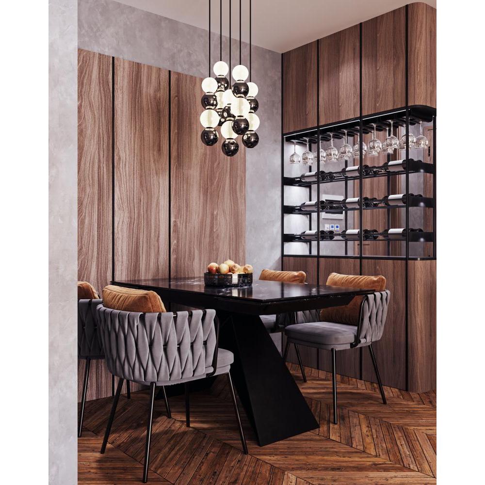 ALORA Lighting MP321805NB Multi Pendant, 45W Watt, Natural Brass