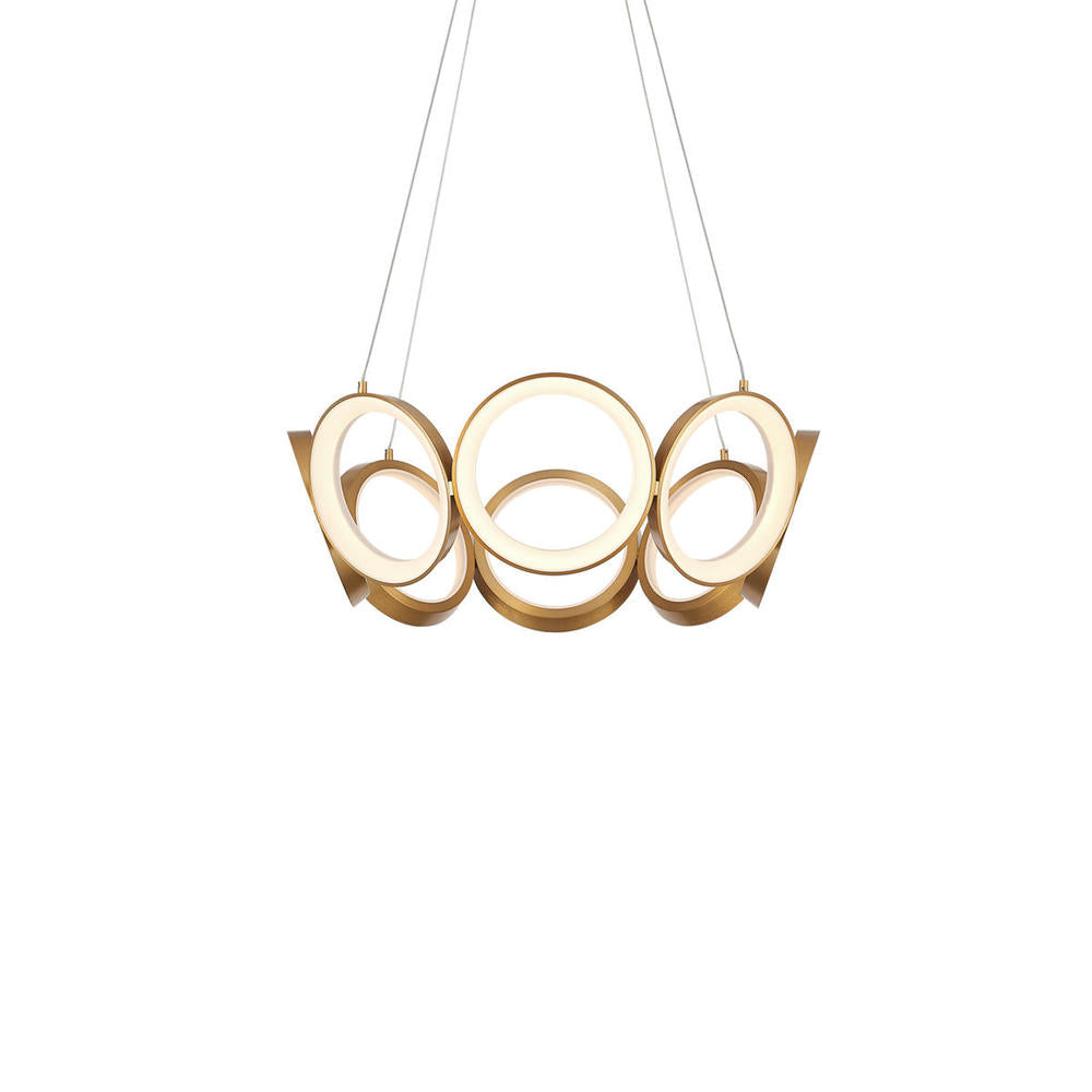 Kuzco Oros CH94824-AN Chandelier, Antique Brass