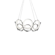 Kuzco Oros CH94824-AS LED Chandelier, 24-in, Antique Silver