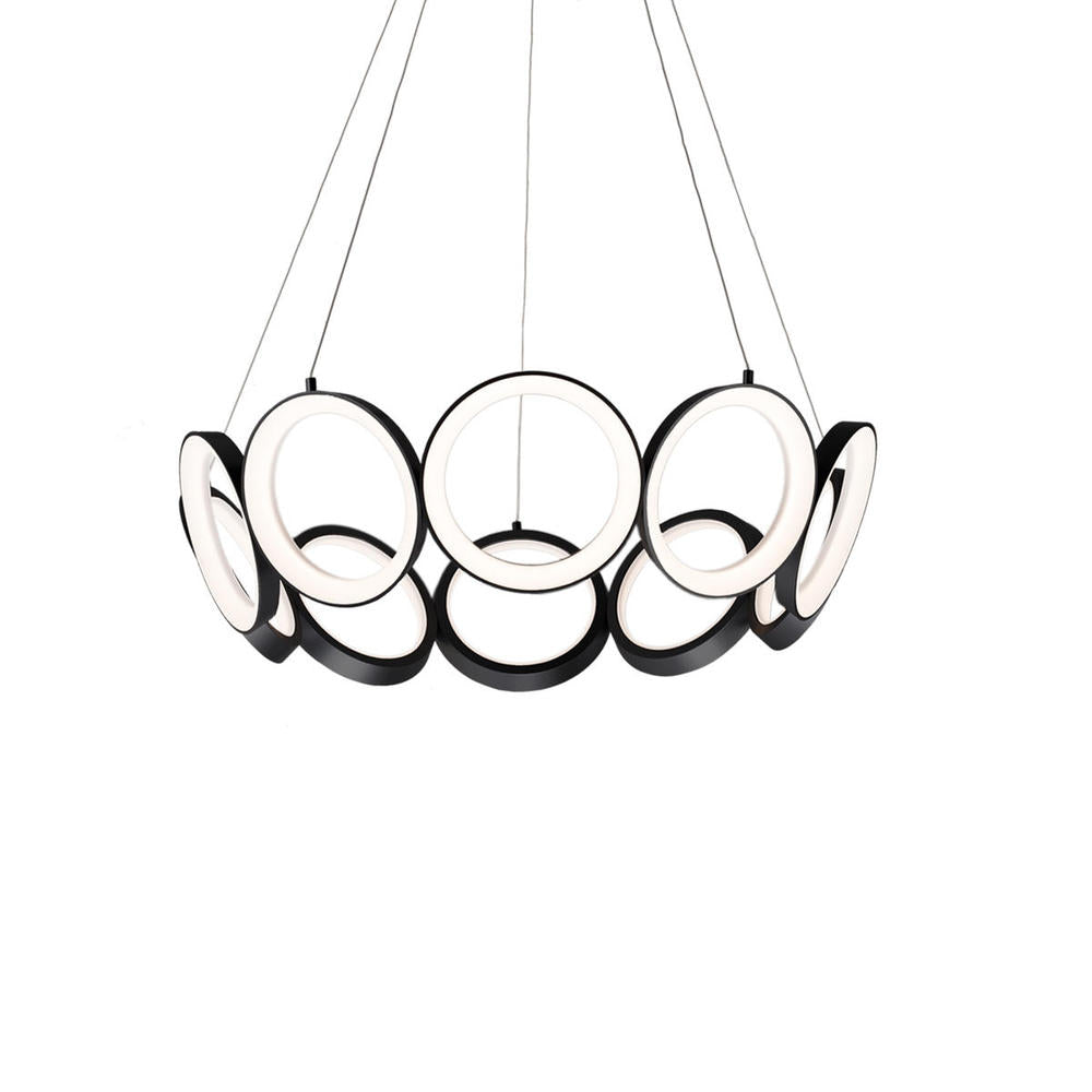 Kuzco Oros CH94829-BK LED Chandelier, Custom Options Available, Black