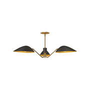 Alora Mood Lighting PD550336MBAG Pendant Light, 3 Lights, Aged Gold/Matte Black