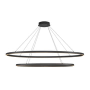 Kuzco Ovale CH79253-BK 2 Layer Black LED Chandelier, UL Damp Rated, Black