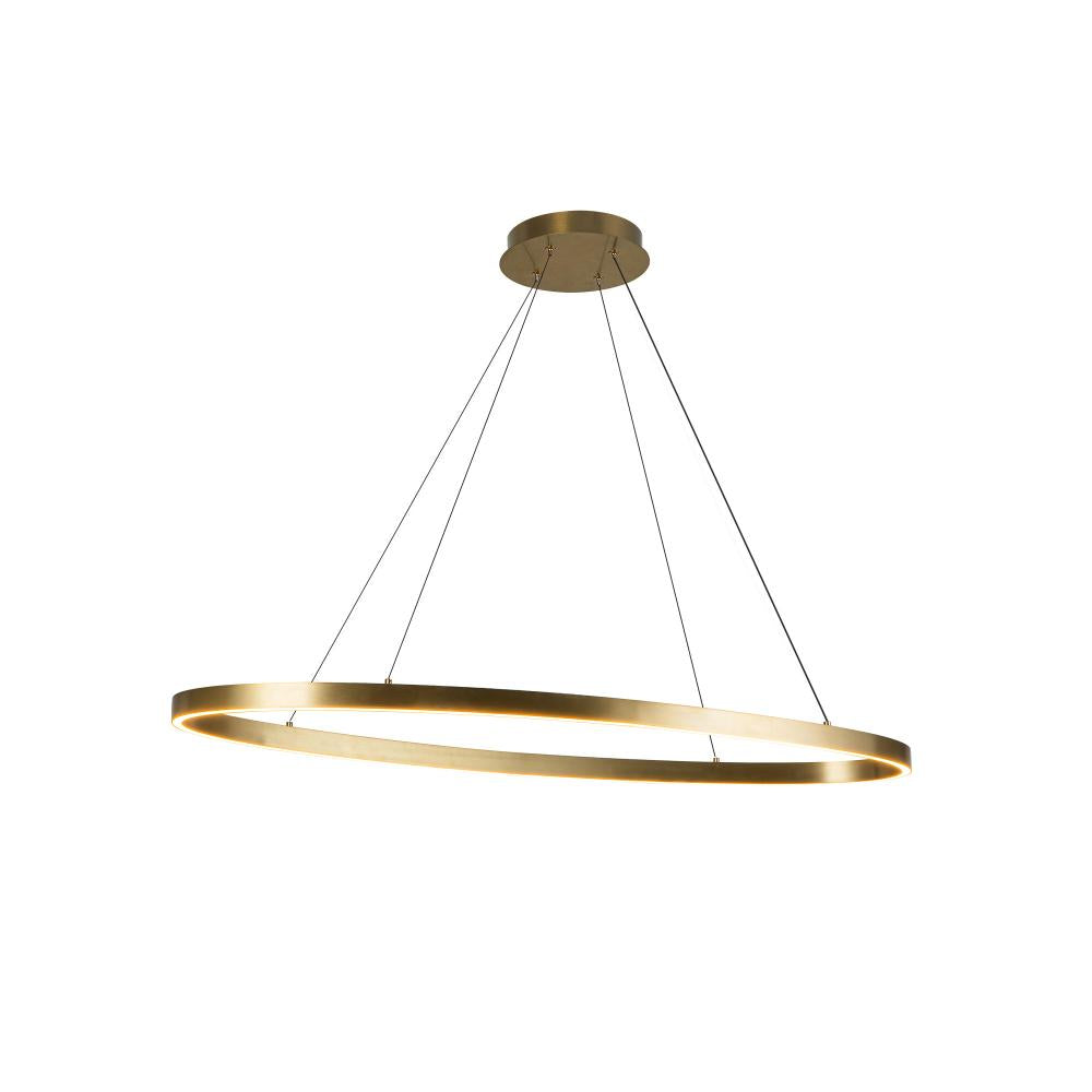 Kuzco Ovale LP79140-BG LED Linear Pendant, UL Listed, Brushed Gold