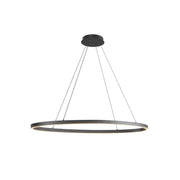 Kuzco LP79140-BK Ovale 40-in LED Linear Pendant, UL Damp Rated, Black
