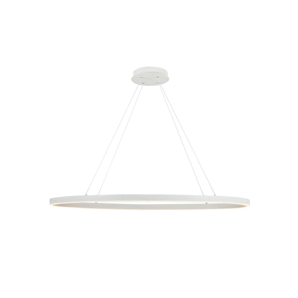 Kuzco Lighting LP79140-WH Ovale 40-in LED Linear Pendant, UL Listed, White