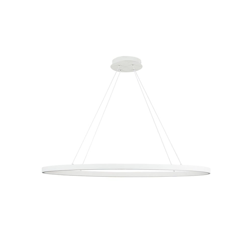 Kuzco Lighting LP79140-WH Ovale 40-in LED Linear Pendant, UL Listed, White