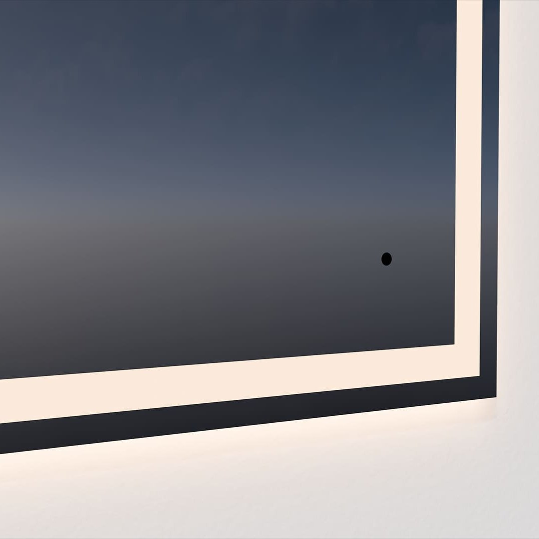 Oxygen 3-1503-0 MIMIC 36x36 Inch Square LED Lighted Mirror