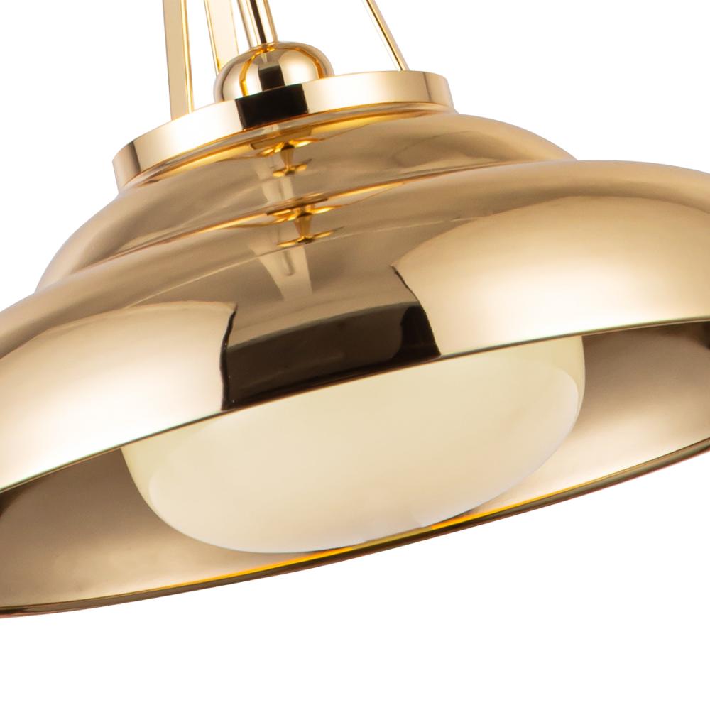 ALORA Lighting PD344014PBGO Pendant Light Fixture, UL Listed, Polished Brass/Glossy Opal