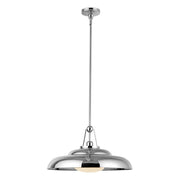 ALORA Lighting PD344020PNGO Pendant, 1 Light, Polished Nickel/Glossy Opal