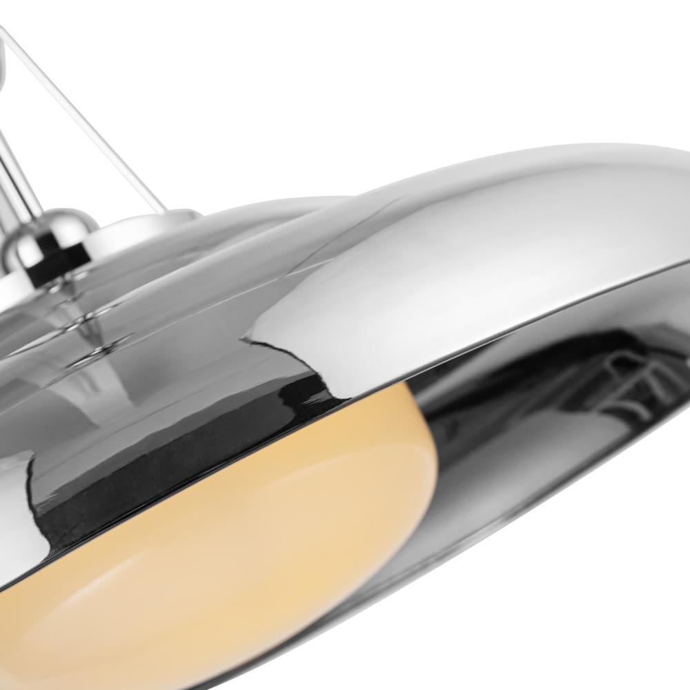 ALORA Lighting PD344020PNGO Pendant, 1 Light, Polished Nickel/Glossy Opal