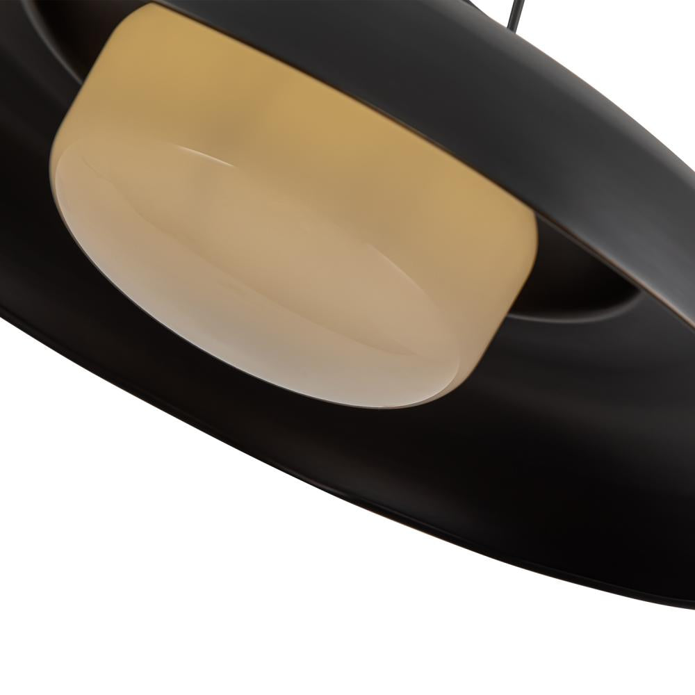 ALORA Lighting PD344020UBGO Pendant, 1 Light, Attributes: Urban Bronze/Glossy Opal