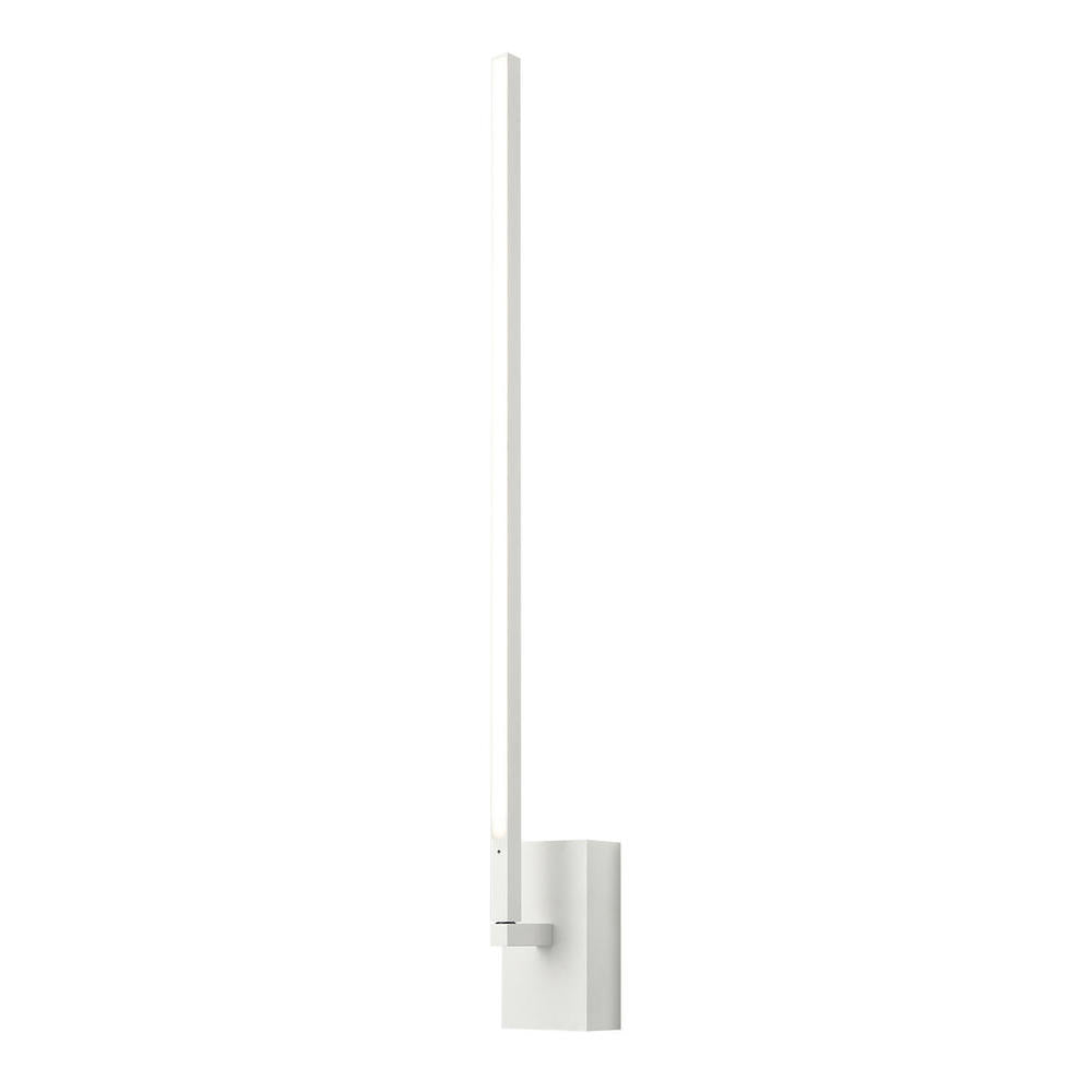 Kuzco WS25125-WH Wall Sconce, 25-in, LED, Square Profile, Textured White