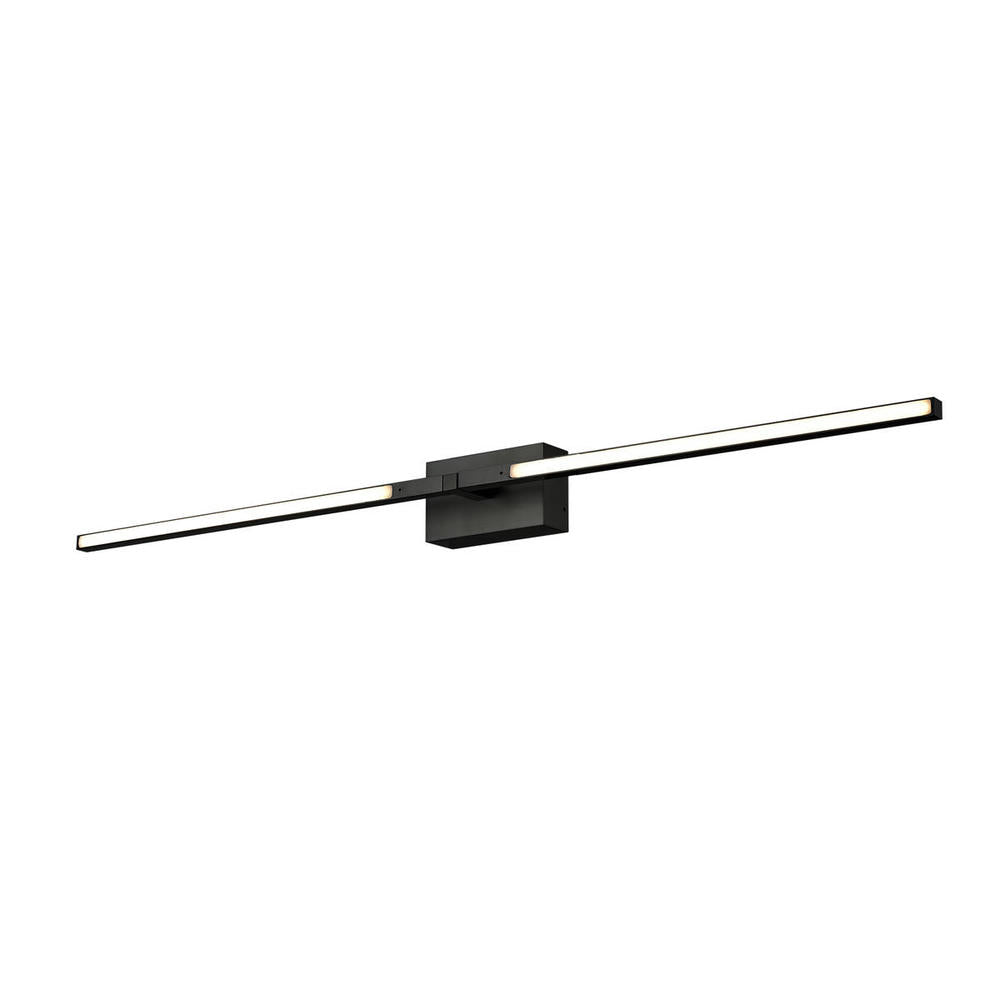 Kuzco WS25336-BK Pandora 36-in Black LED Wall Sconce, UL Damp Rated, Black