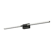 Kuzco WS25336-BK Pandora 36-in Black LED Wall Sconce, UL Damp Rated, Black