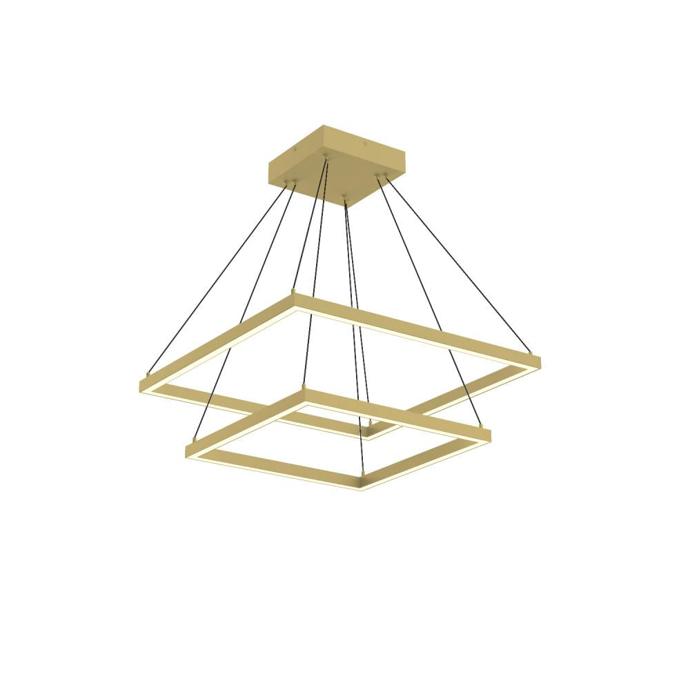 Kuzco Lighting CH88224-BG Piazza 24-in LED Chandelier, UL Damp Rated, Brushed Gold