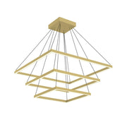 Kuzco Piazza CH88332-BG 32-in LED Chandelier, UL Listed, Brushed Gold