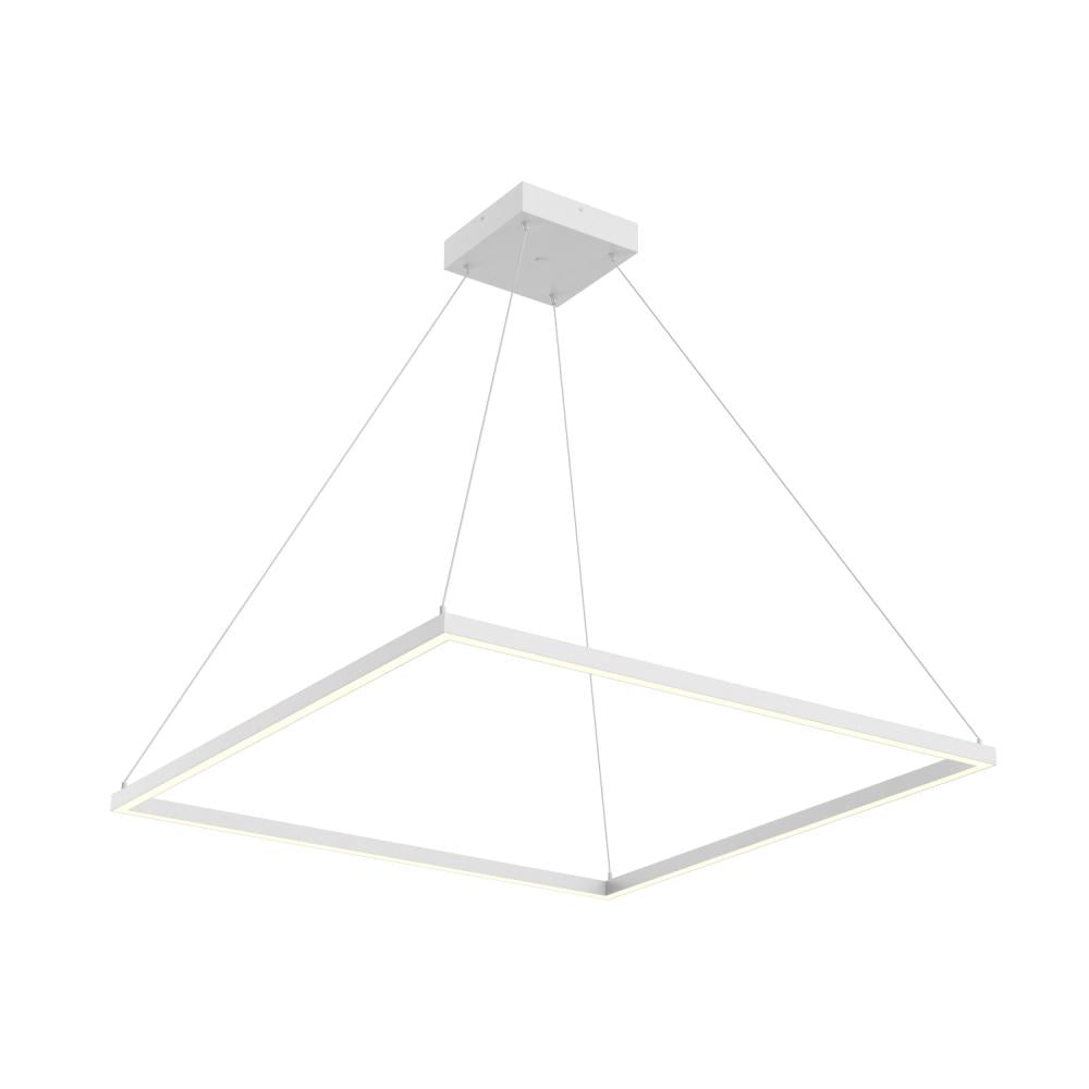 Kuzco Piazza PD88136-WH Pendant Light Fixture, UL Damp Rated, Matte Powder-Coated