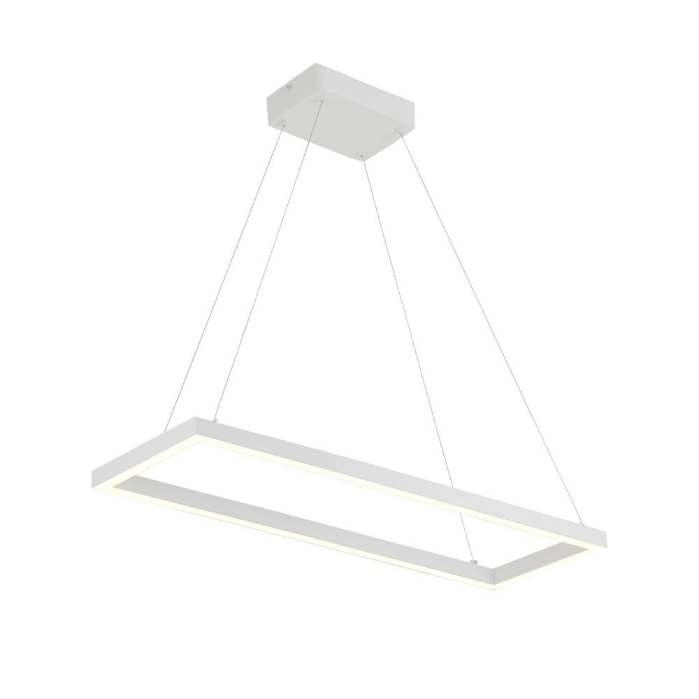 Kuzco Piazza PD88530-WH Pendant, Down Light, 36W LED, White