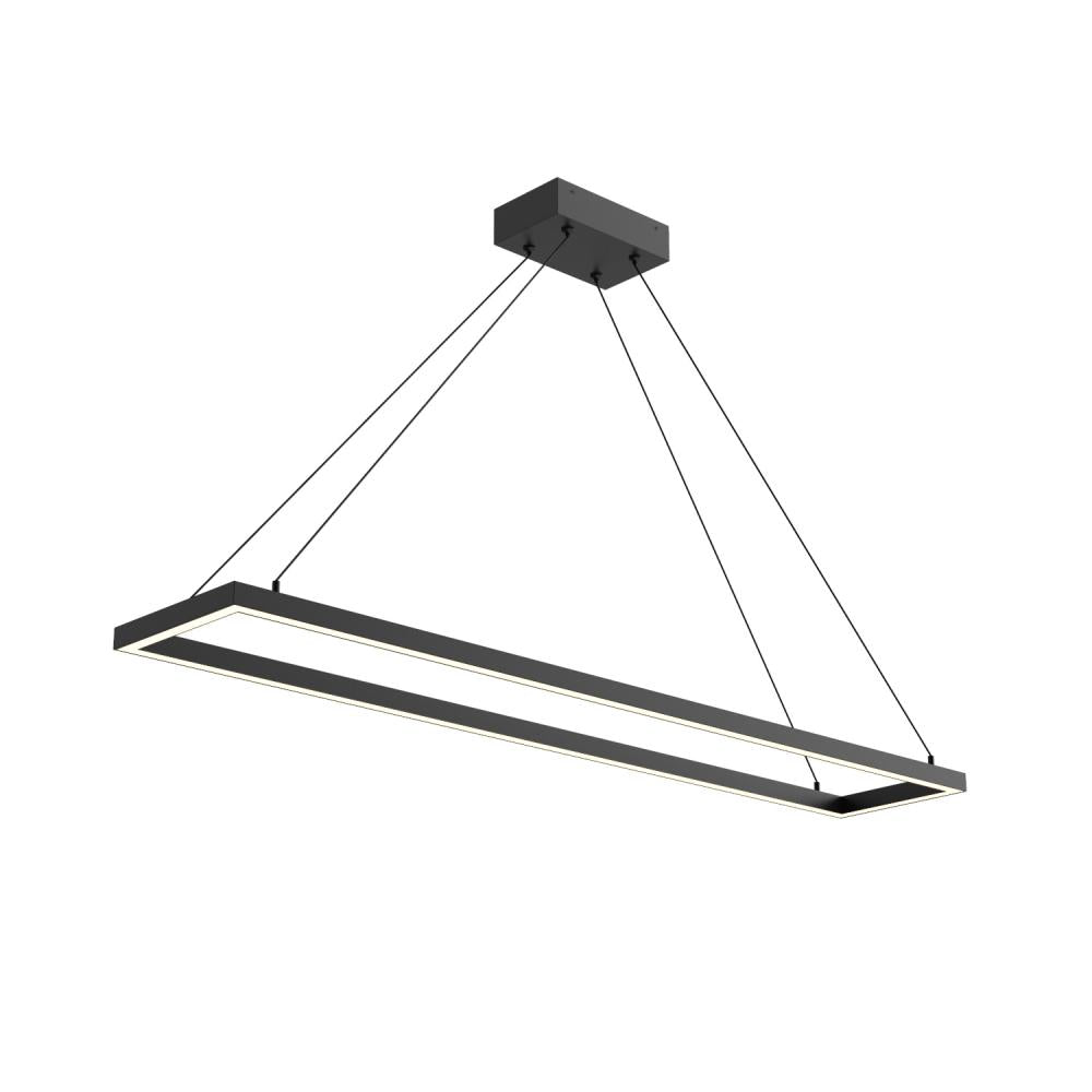 Kuzco Piazza PD88548-BK Pendant Light Fixture, Downlight, Matte Powder-Coated Finish, Black