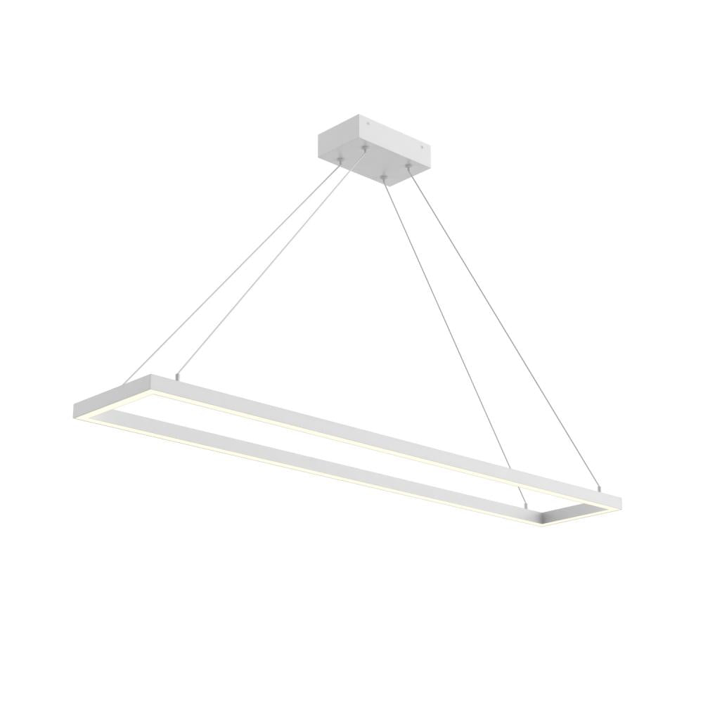 Kuzco Piazza PD88548-WH Pendant Light Fixture, UL Damp Rated, Matte White