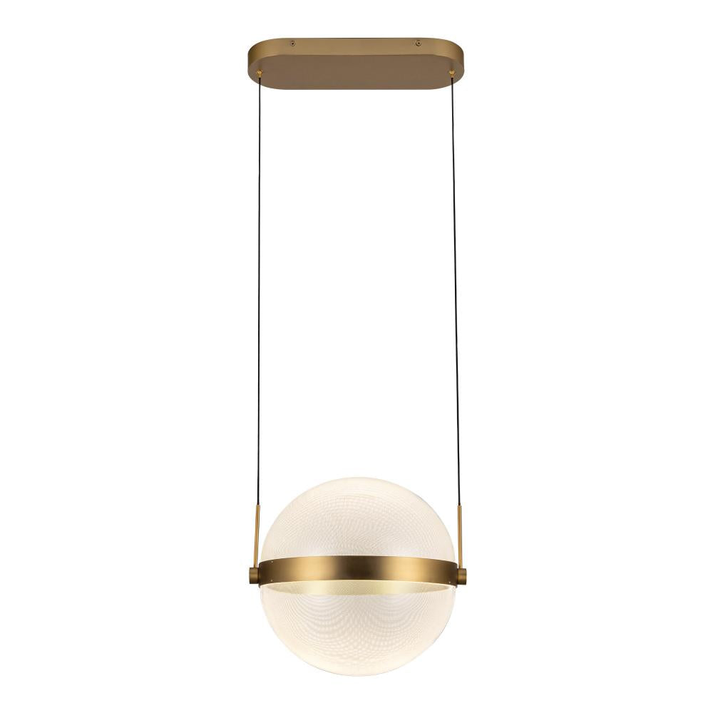 Kuzco Lighting PD75912-BG/LG-3CCT Pendant, Brushed Gold/Light Guide