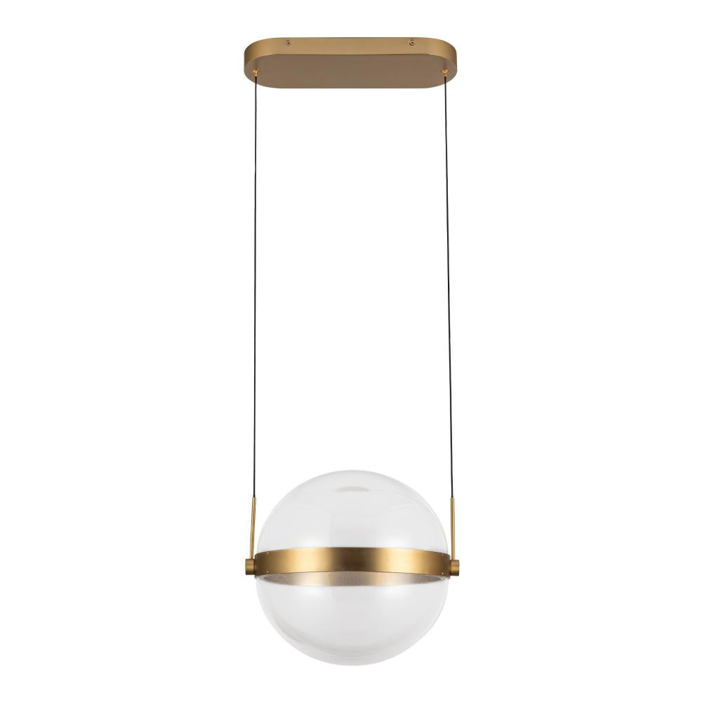 Kuzco Lighting PD75912-BG/LG-3CCT Pendant, Brushed Gold/Light Guide