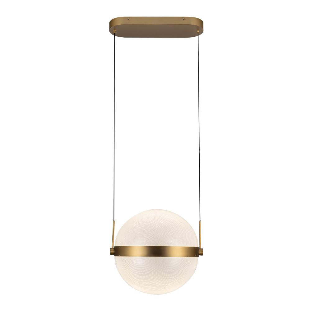 Kuzco Lighting PD75912-BG/LG-3CCT Pendant, Brushed Gold/Light Guide