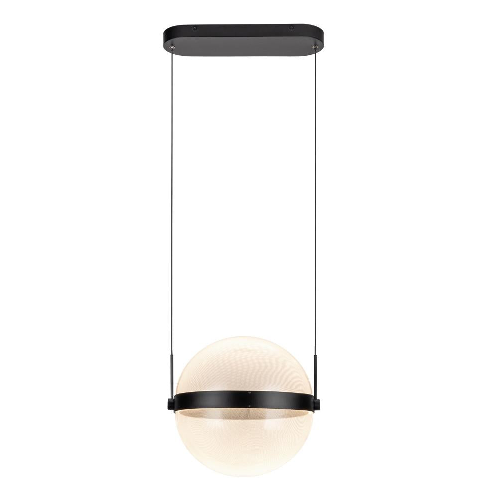 Kuzco Pisces PD75912-BK/LG-3CCT Pendant, LED, Black/Light Guide
