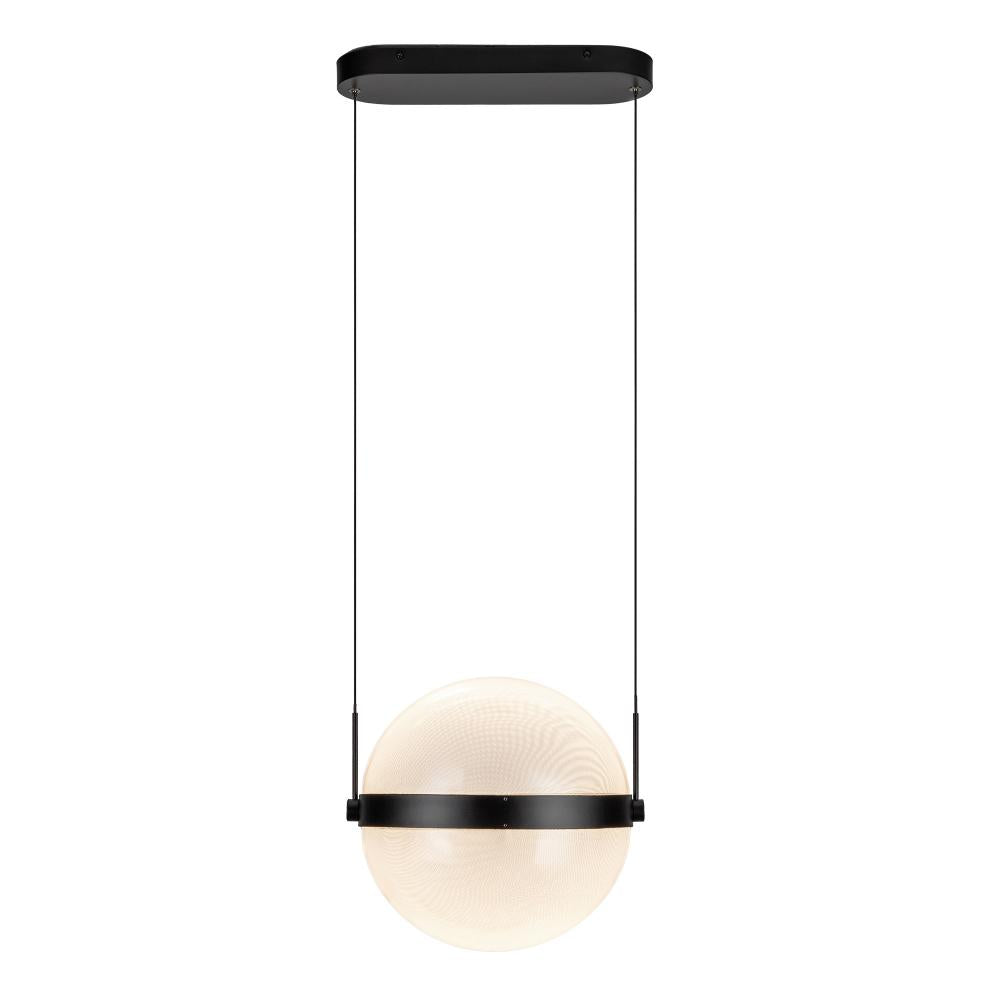 Kuzco Pisces PD75912-BK/LG-3CCT Pendant, LED, Black/Light Guide