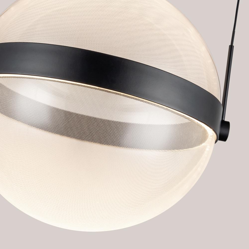 Kuzco Pisces PD75912-BK/LG-3CCT Pendant, LED, Black/Light Guide