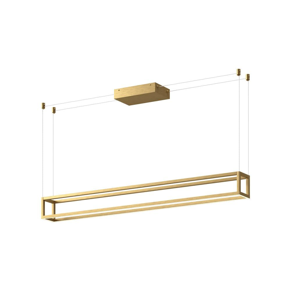 Kuzco LP45548-BG-UNV Linear Pendant, UL Damp Rated, Brushed Gold