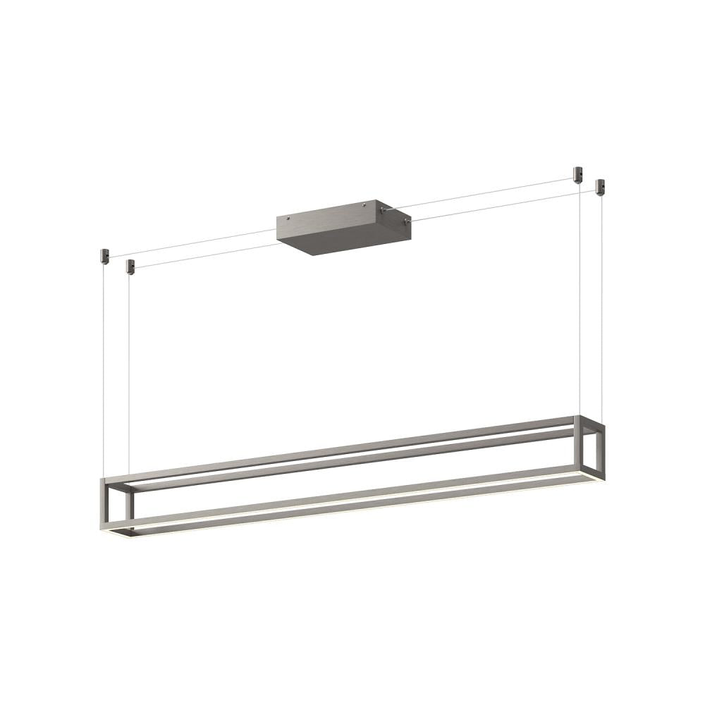 Kuzco Lighting . LP45548-BN-UNV Linear Pendant, 48-in, LED, Black, Brushed Nickel