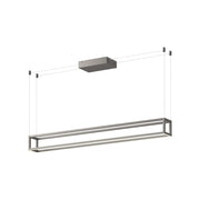 Kuzco Lighting . LP45548-BN-UNV Linear Pendant, 48-in, LED, Black, Brushed Nickel