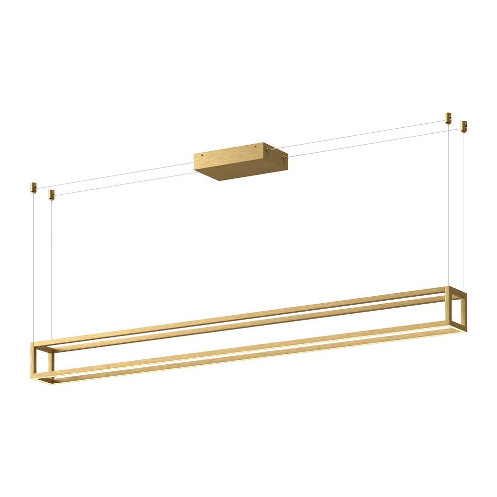 Kuzco Lighting LP45560-BG-UNV Linear Pendant, UL Damp Rated, Brushed Gold