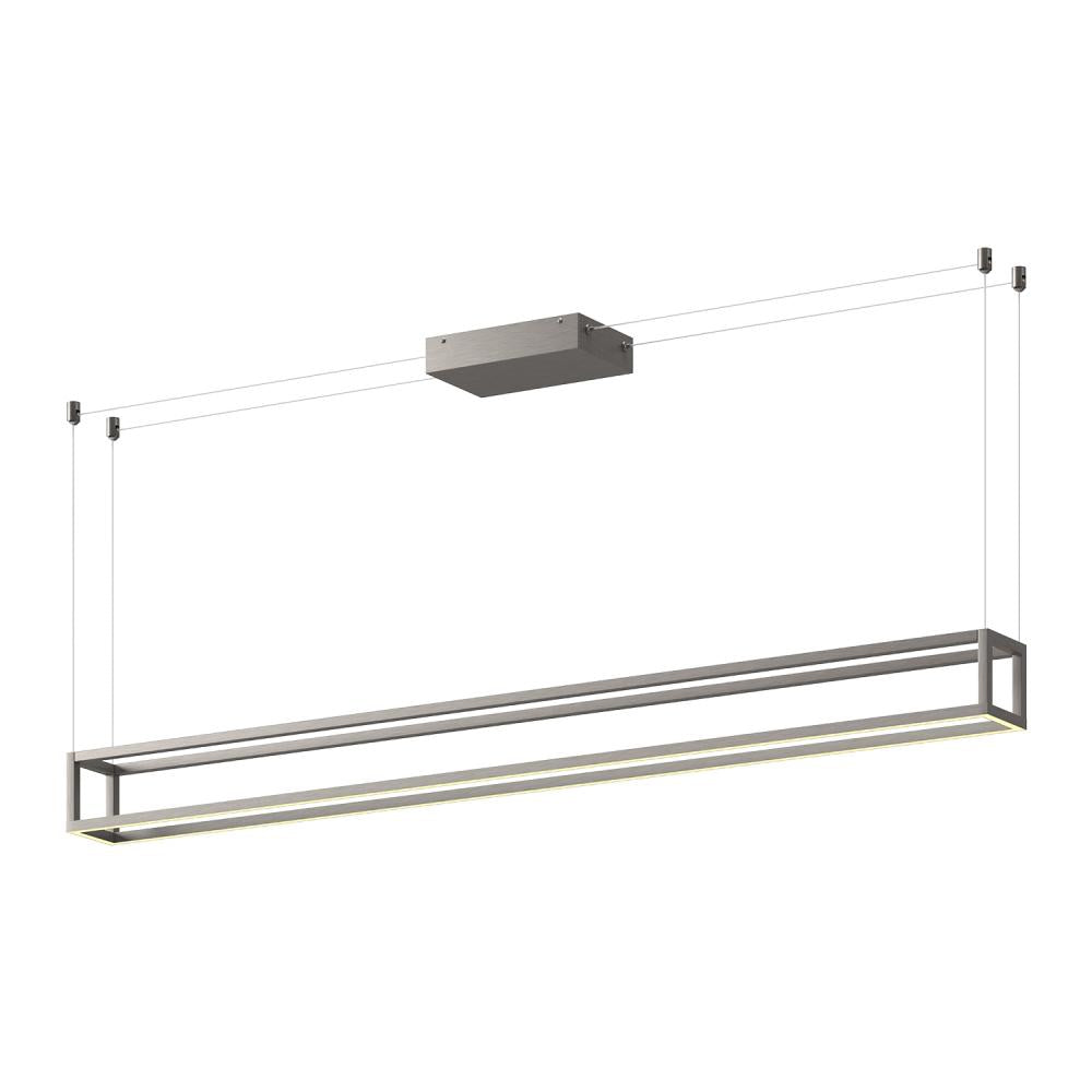 Kuzco Lighting LP45560-BN-UNV Linear Pendant, UL Damp Rated, Brushed Nickel
