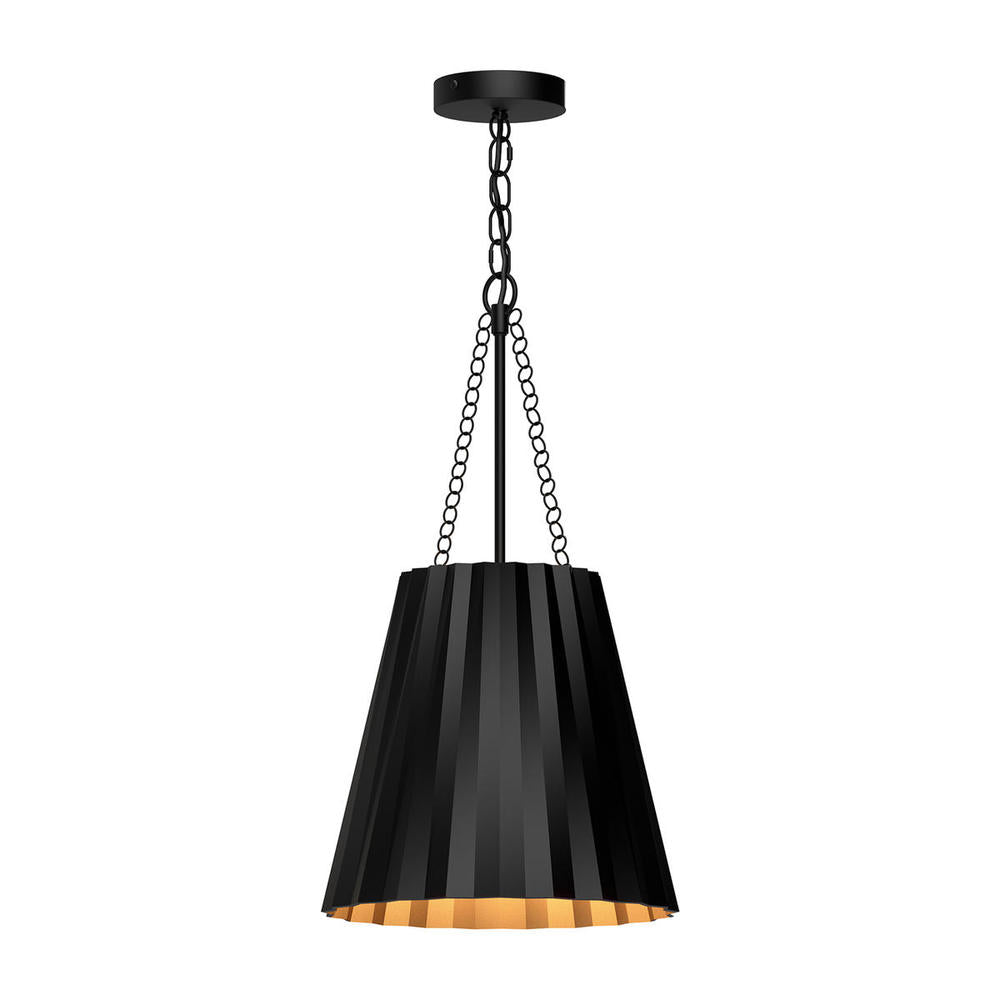 ALORA MOOD Lighting PD528012MB Pendant, 12-in, 1 Light, Matte Black