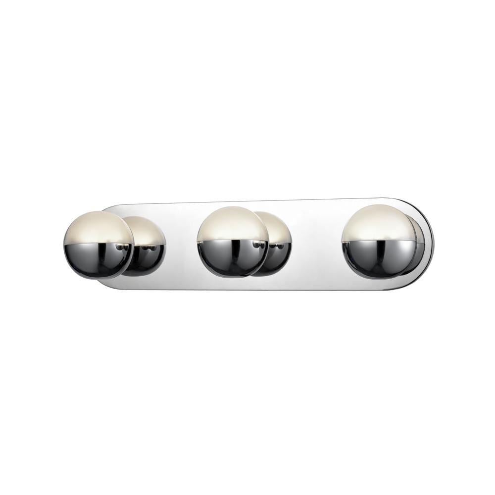Kuzco Lighting VL47321-CH-2700K Vanity Light Fixture, UL Damp Rated, Chrome