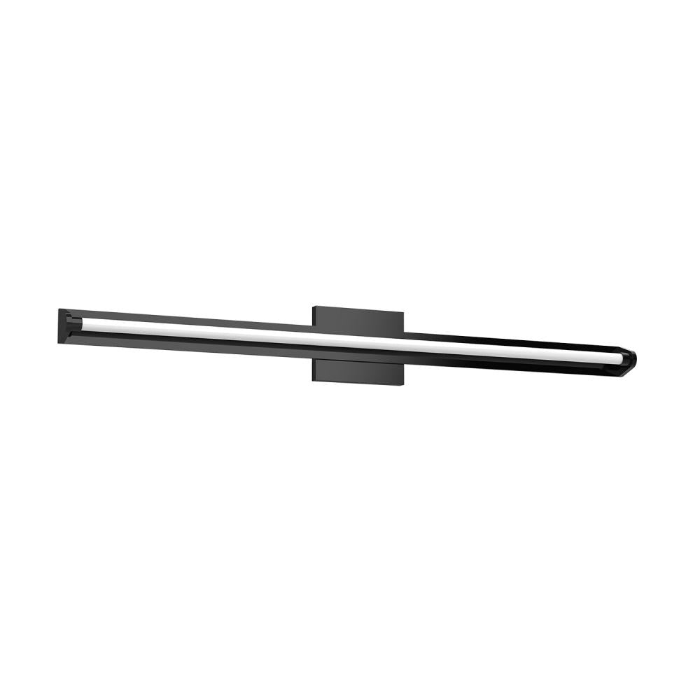 Kuzco Plymouth VL60637-BK Vanity Light Fixture, 29W, LED, Rectangular Base, Black