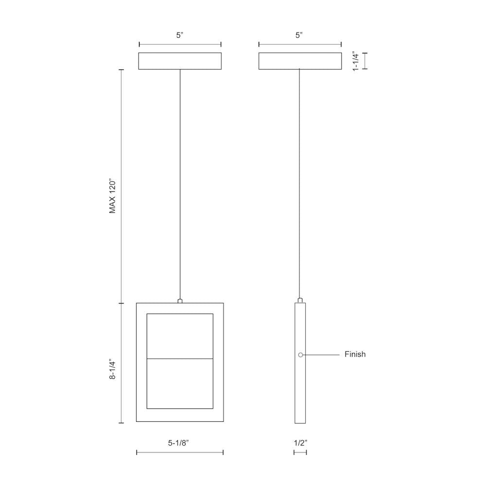 Kuzco Lighting Inc. RATIO PD31405-WH Pendant Transitional - White