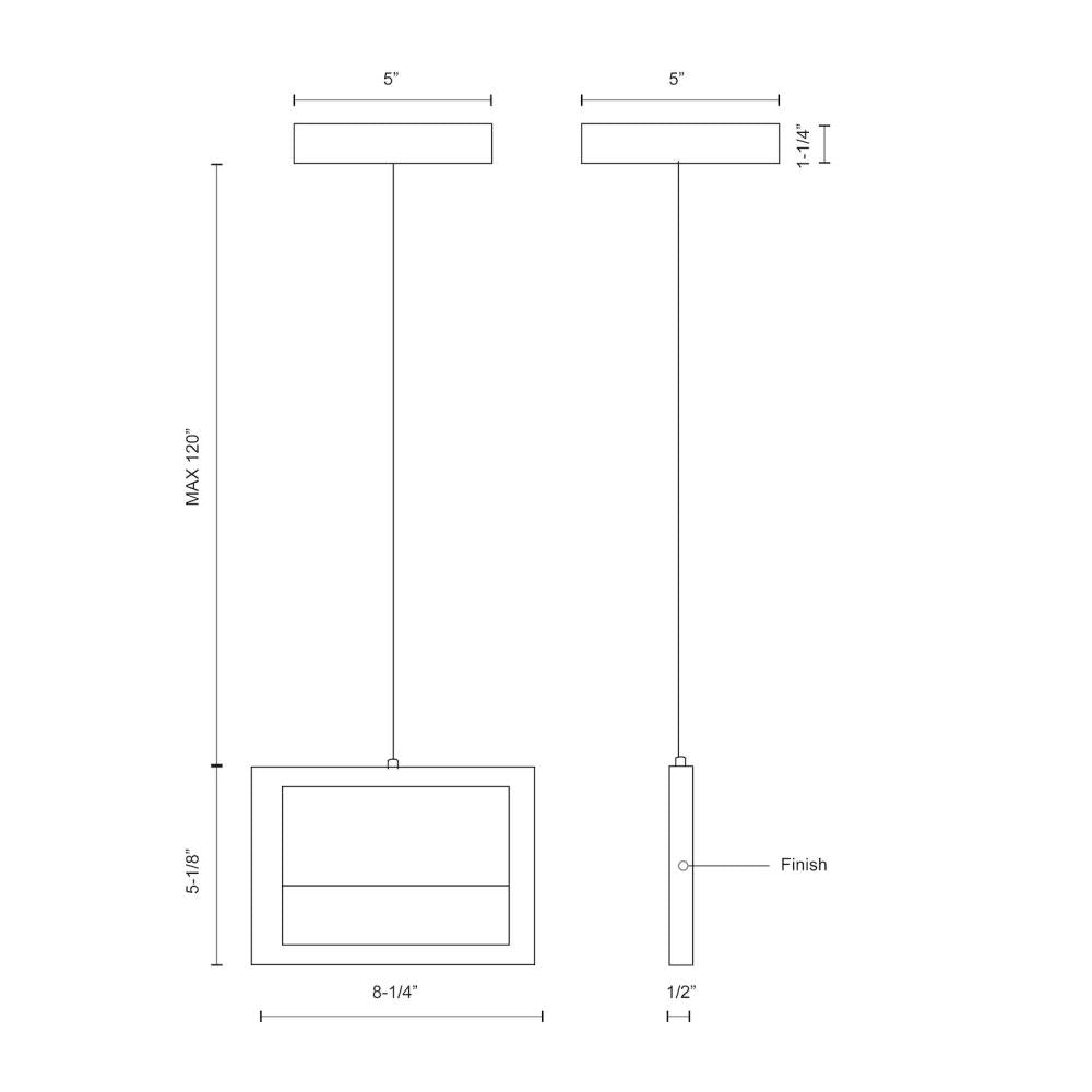 Kuzco Lighting Inc. RATIO PD31408-WH Pendant Transitional - White