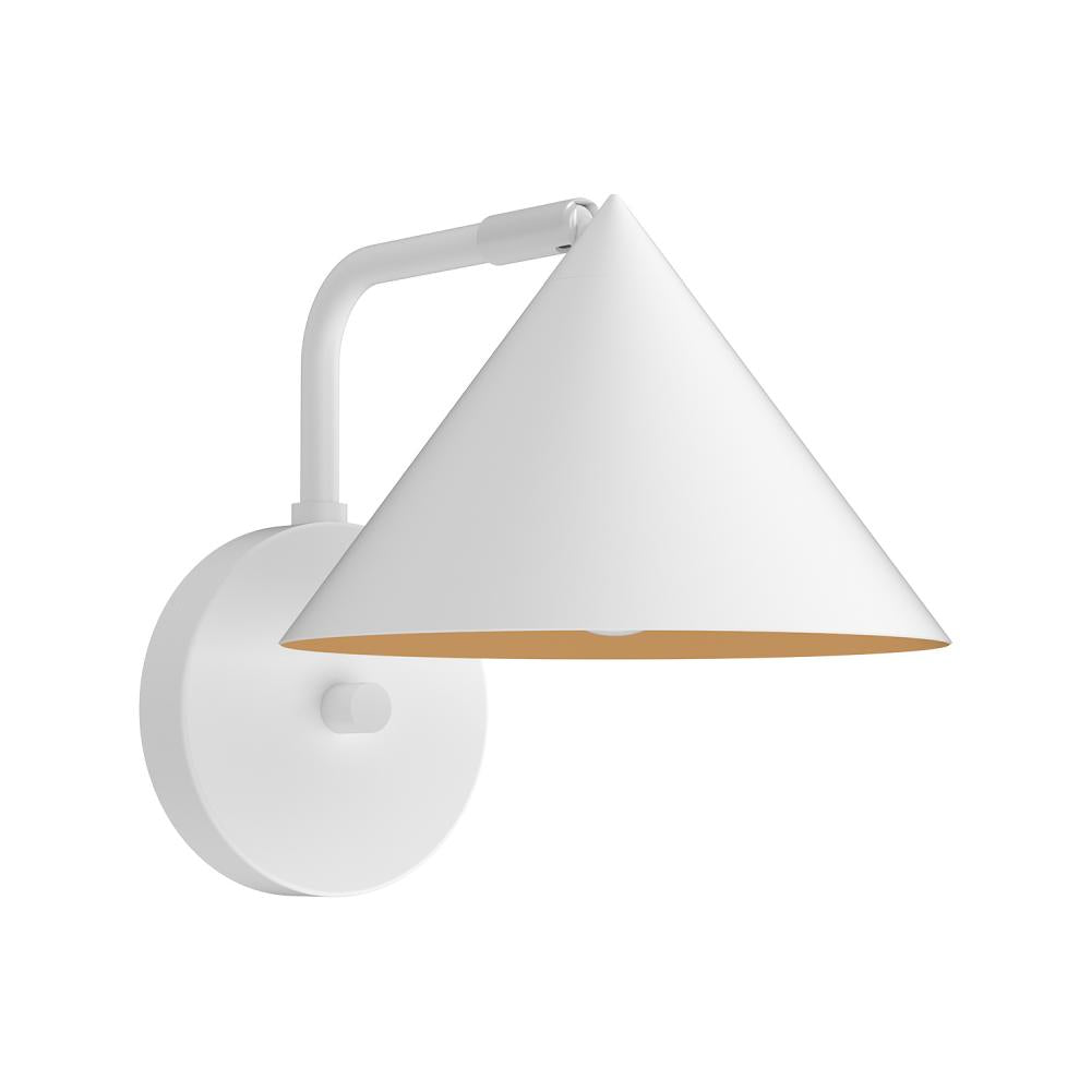 ALORA MOOD Lighting Remy 7-in White 1 Light Wall/Vanity Lights, White