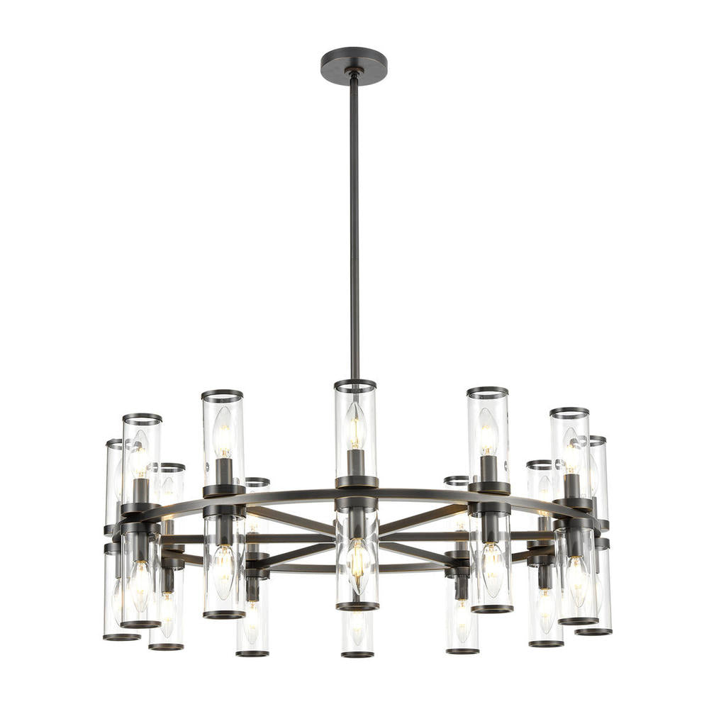 ALORA Lighting CH309024UBCG Chandelier, 24 Lights, Clear Glass/Urban Bronze
