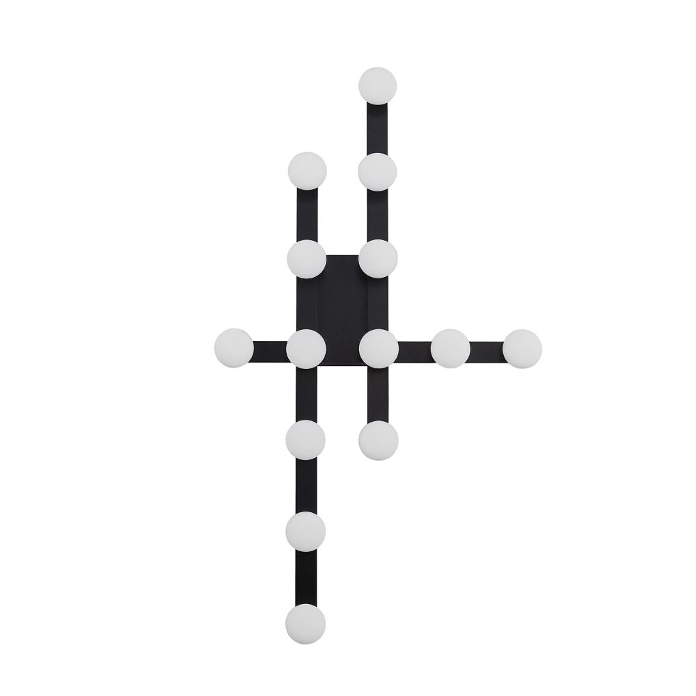 Kuzco Lighting FM63432-BK Flush Mount, 32-in, Black LED