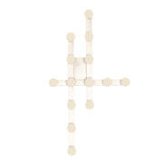 Kuzco FM63432-BN Rezz 32-in Flush Mount Light Fixture, UL Damp Rated, Brushed Nickel