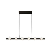 Kuzco Rezz LP63436-BK Linear Pendant, UL Damp Rated, Black