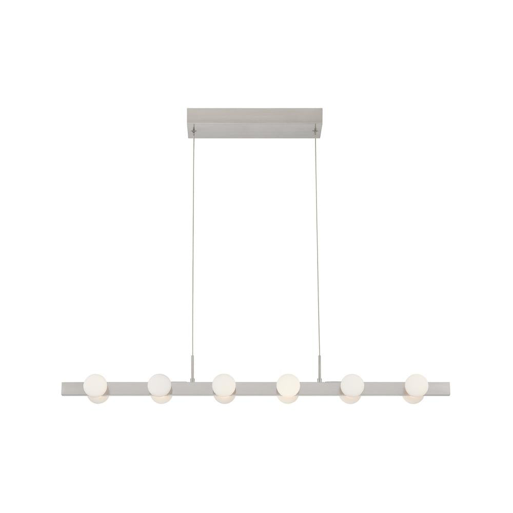 Kuzco Lighting LP63436-BN LED Linear Pendant, UL Damp Rated, Brushed Nickel