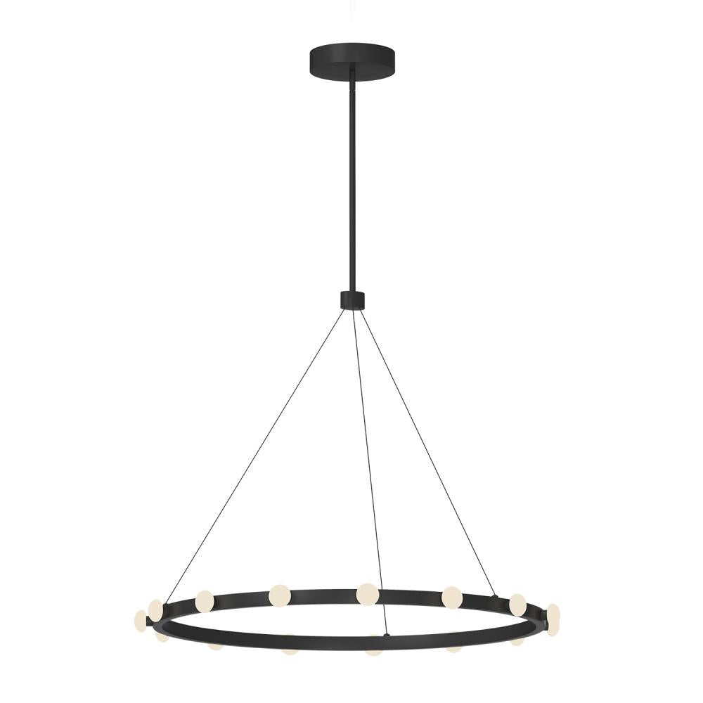 Kuzco Rezz PD63428-BK Pendant Light Fixture, UL Damp Rated, Black