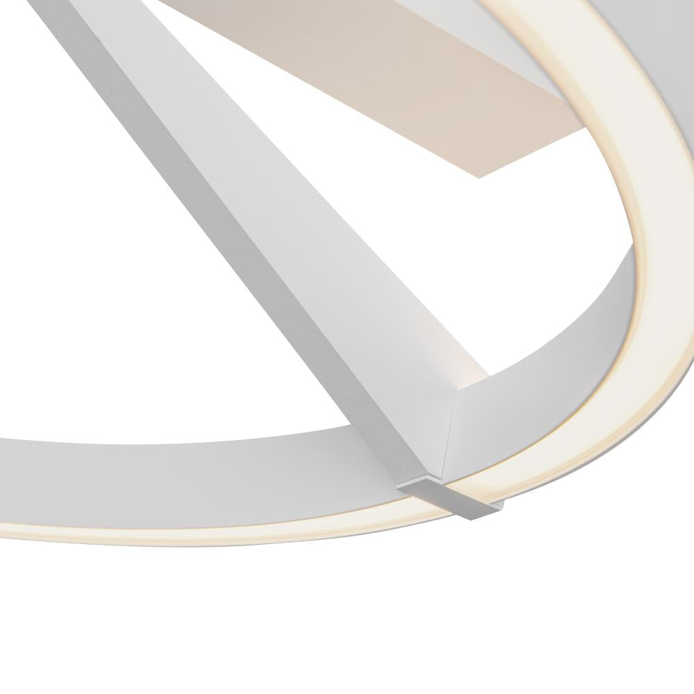 Kuzco Roda SF27716-WH-3WCCT-UNV Semi-Flush Mount, LED, White